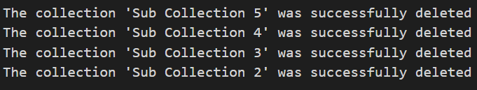 Delete Collections Recursively